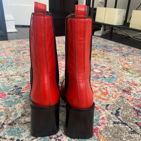 ASOS Red Boots - Picture 3 of 5